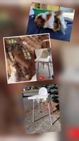Chaise haute pour enfant blanche plastique métal bon état