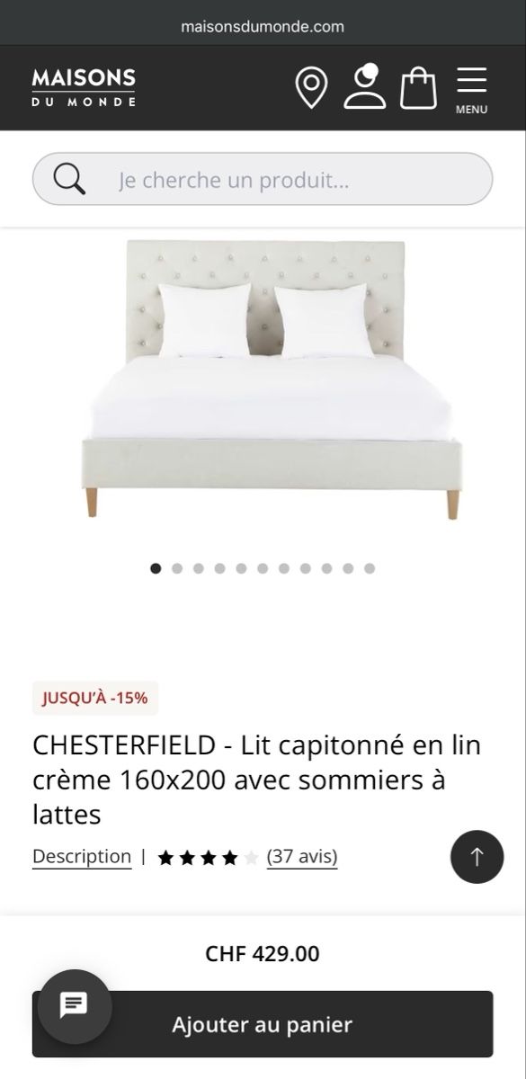 Lits: bed 160x200cm used condition  – D'occasion à Bern par sab_d9zr 8