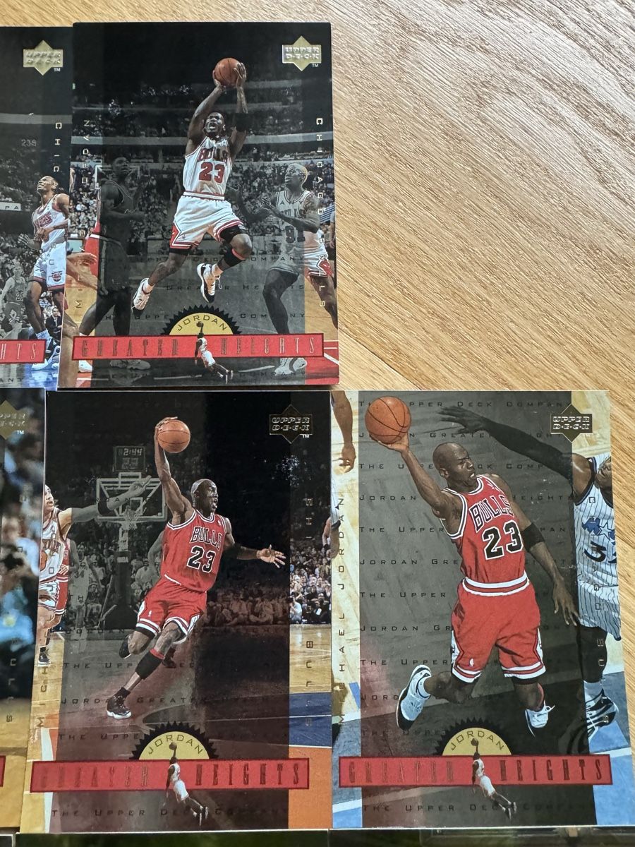 Jordan Sammelbilder & Trading cards: Michael Jordan Upper Deck Greater Heights Card Set – Gebraucht aus Founex von egz_58qz 2