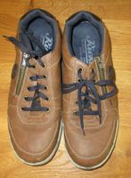 Rieker Halbschuhe braun mit seitlichem Reisverschluss Li/Re