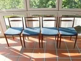 STUHL ESSZIMMER MID CENTURY SCANDINAVIAN DESIGN 1960 4 Stück