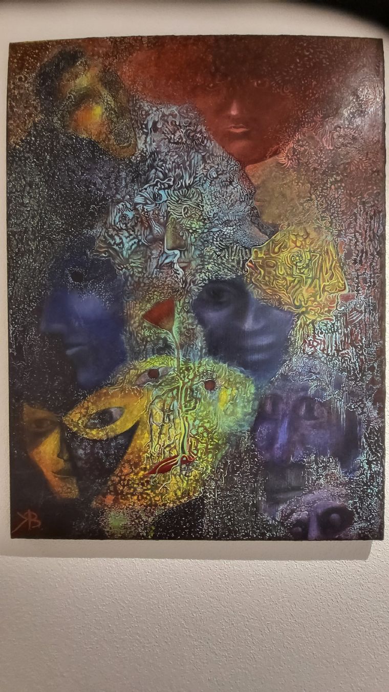 Gemälde: Ölgemälde Surrealismus auf Leinwand 80x60 cm – Neu und originalverpackt aus Lausen von and_qr9d