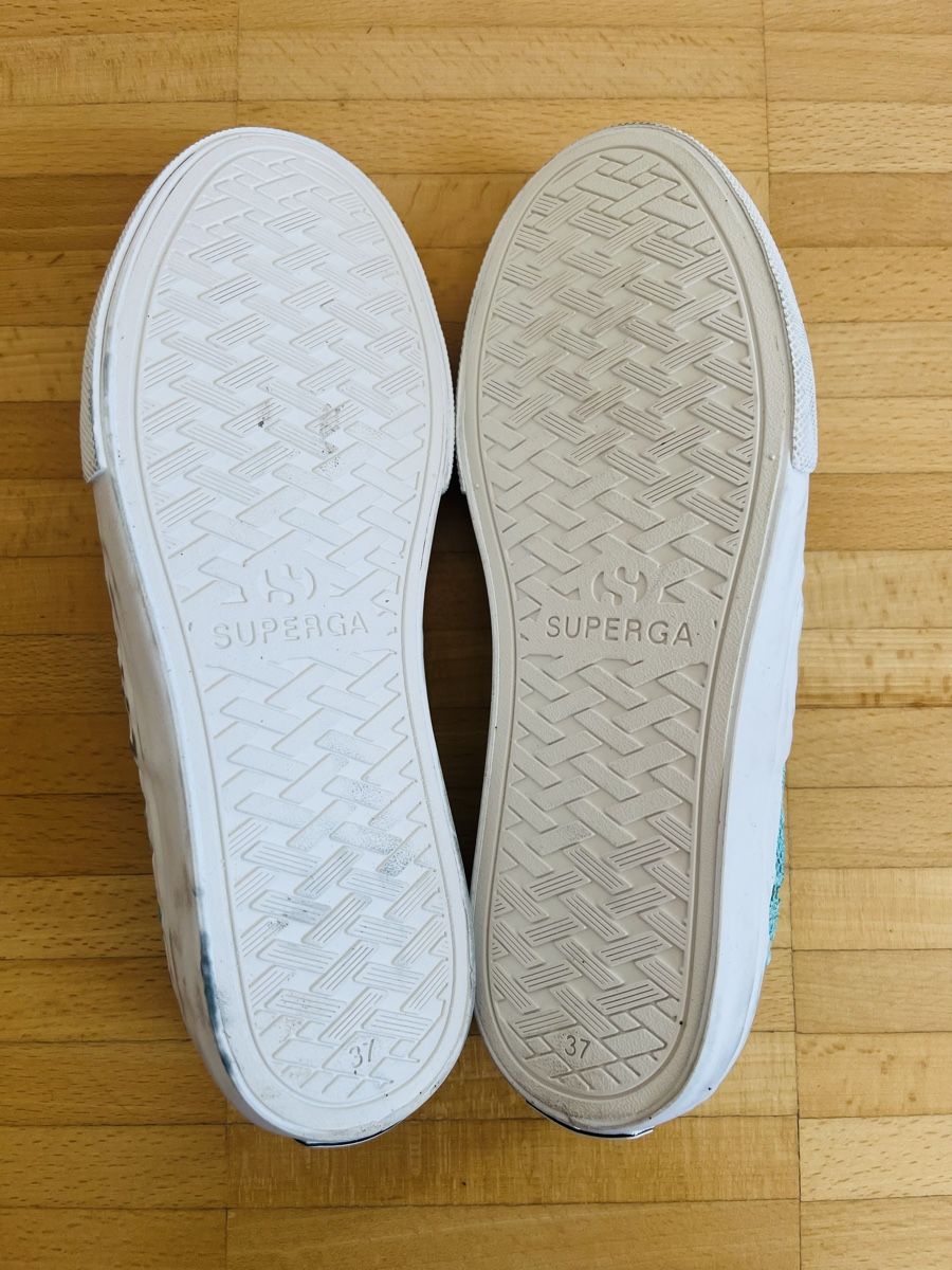 Superga Damenschuhe: Superga turquoise dentelle, taille 37 – Neu (gemäss Beschreibung) aus Lausanne von Global.P 4