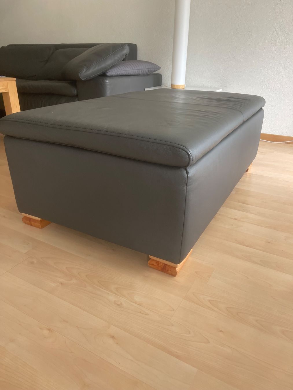 Sofas: Schubiger Sofa Seline Leder Graphit 2,5 Sitzer – D'occasion à Dietikon par Nieselchen