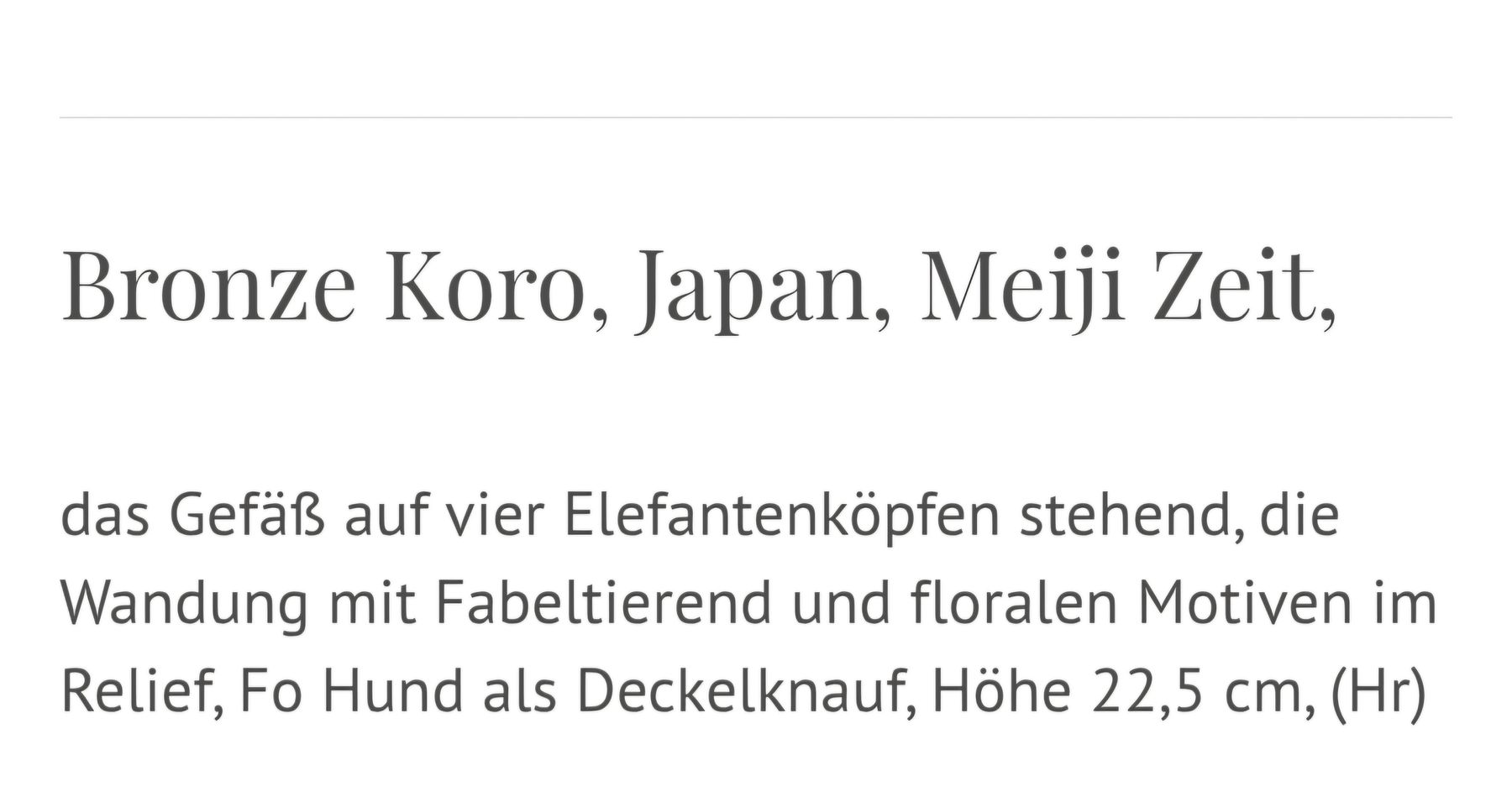 Sculture & Statue: Bronze Koro Japan – Usato da Burgdorf venduto da Max681 3