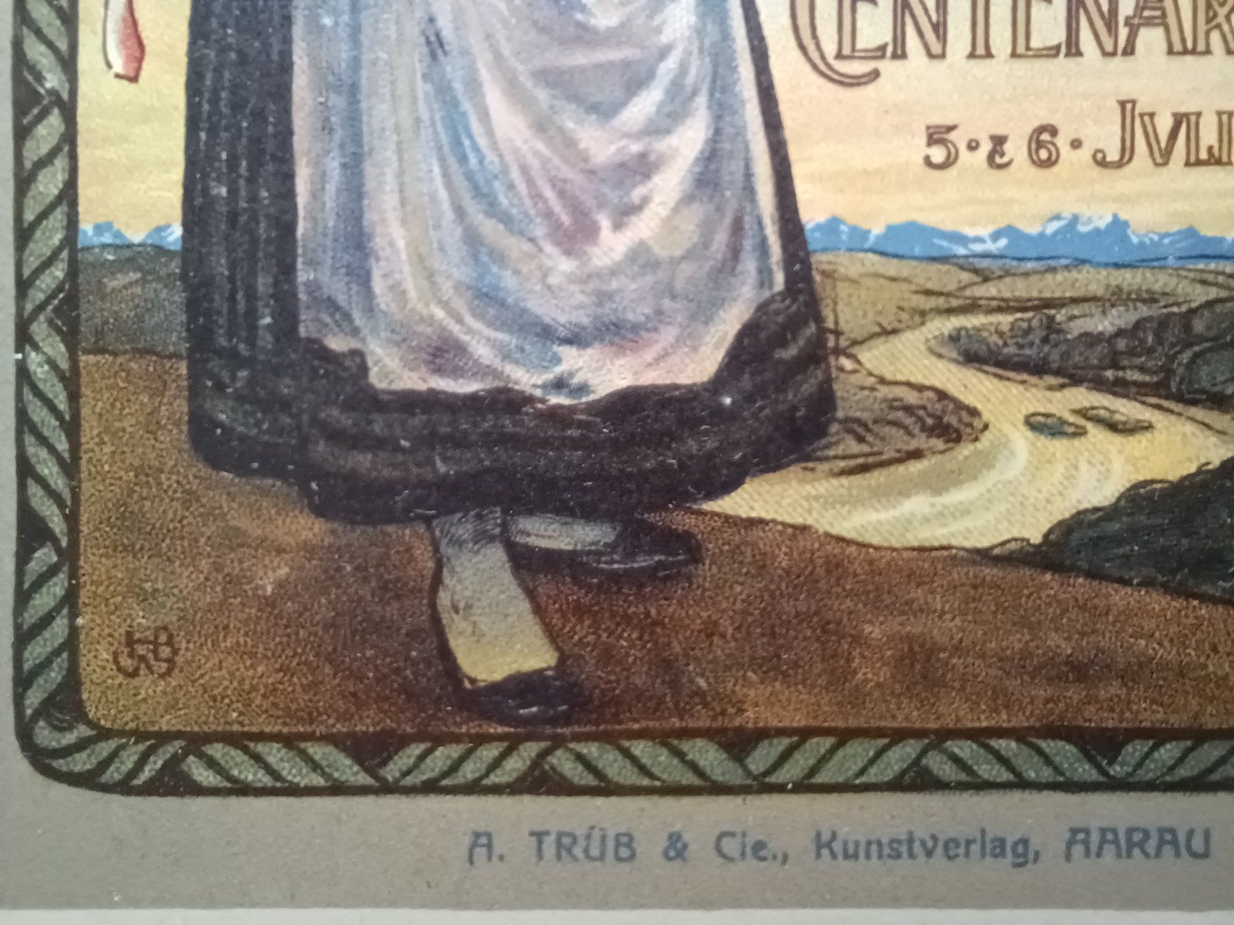 Cartoline postali: Aarg. Centenarfeier 1903, Aarg. Tracht – Usato da Aarau Rohr venduto da mgvw 2