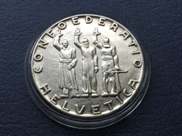 5 Franken Silbermünze BUNDESFEIER 1941 VZ +++