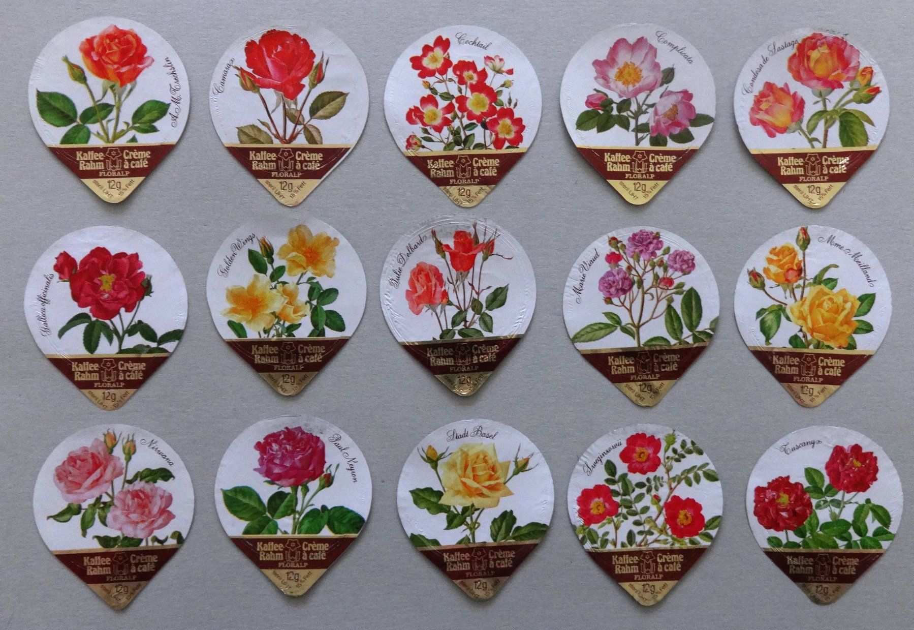 Floralp Coperchi dei cremini per caffè: Série 20 B - Roses  (15) – Usato da Fétigny venduto da cha_cz69 2