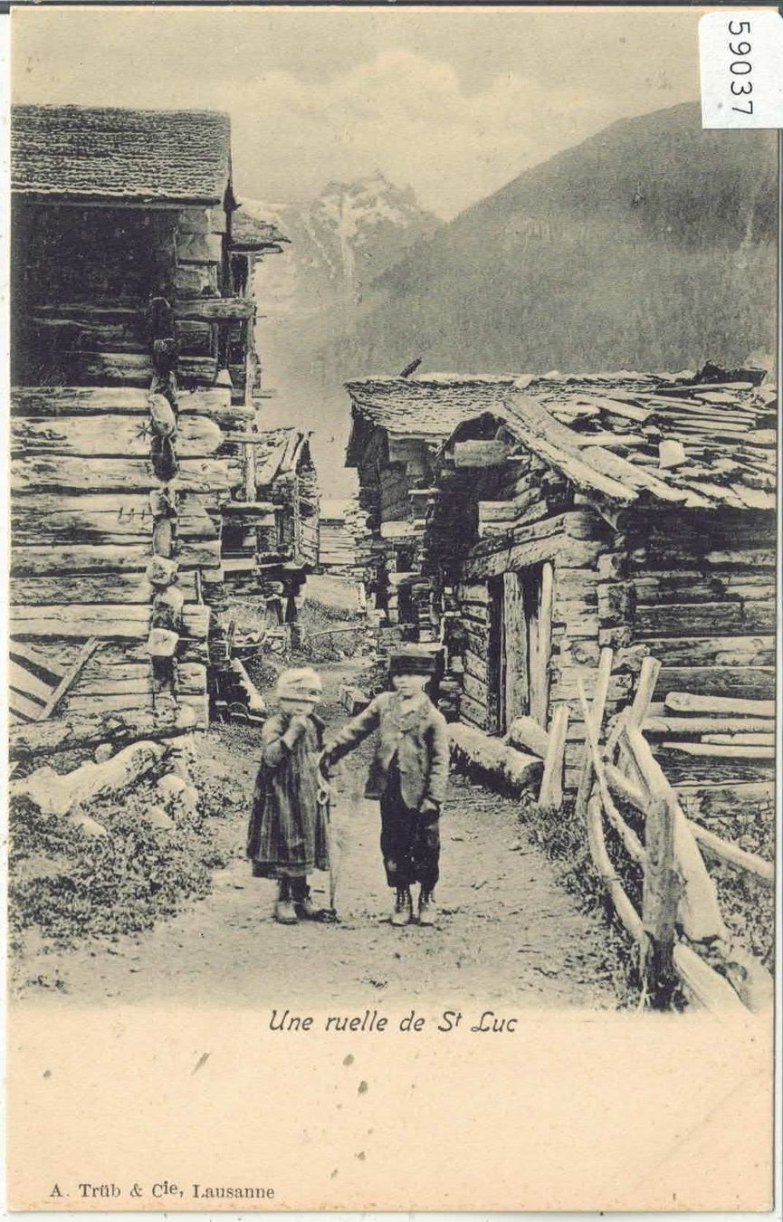 Cartoline postali: Une ruelle de St. Luc – Usato da Ettingen venduto da Kartenplanet
