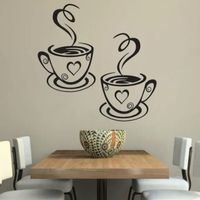 ☕ Dekorativer Wandaufkleber «KAFFEETASSEN» ☕💫