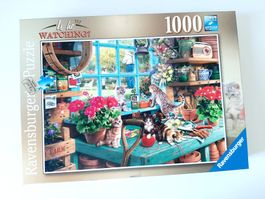 Puzzle 1000er Ravensburger Katzen Is He Watching?
