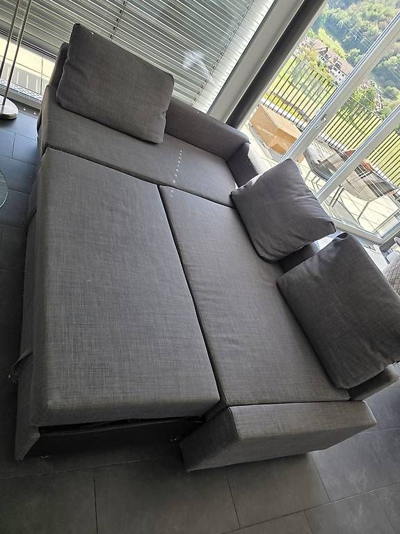 Sofas: IKEA FRIHETEN Eckbettsofa  dunkelgrau gebraucht – Gebraucht aus Oberbuchsiten von Mintless 4