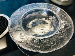 Obstschale Glas Glasi Hergiswil Blümli Schüssel Schale Küche