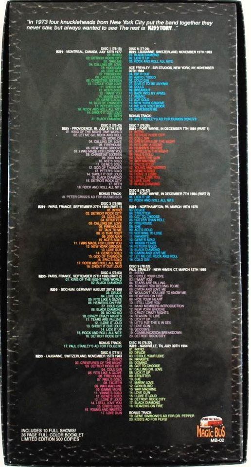 CDs: KISS  KISSTORY CD Box-Set – Neu und originalverpackt aus Wetzikon ZH von tuningschmiede 1