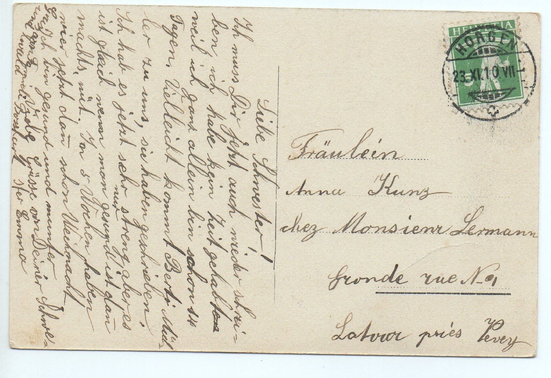 Cartes postales: HORGEN H.W. No. 7 – D'occasion à Jona par philajona 1