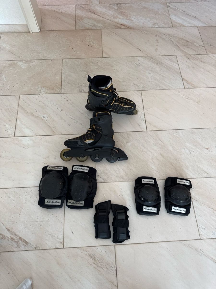 Pattini in linea & Pattini a rotelle: Rollerblade komplett Ausrüstung- Gr. 40  – Usato da Laufen venduto da osupino 3