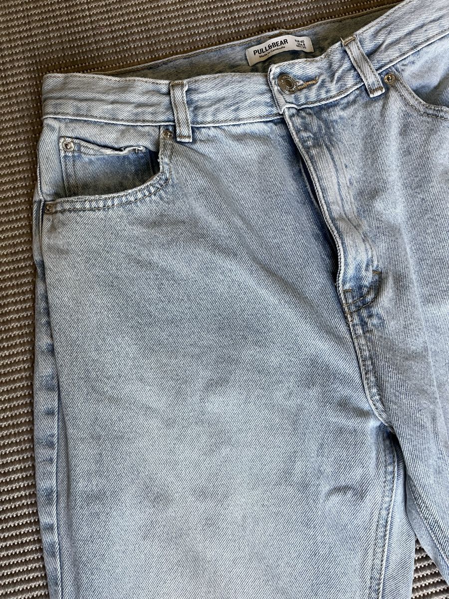 Pull&Bear Jeans: Jeans Pull&Bear bleu clair T 38-40, Coupe Mom – Usato da Hauterive NE venduto da Lipal 3