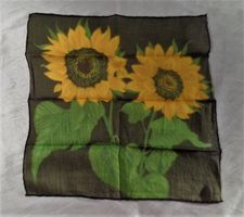 Taschentuch - 2 Sonnenblumen / Guter Zustand ab Fr. 1.-