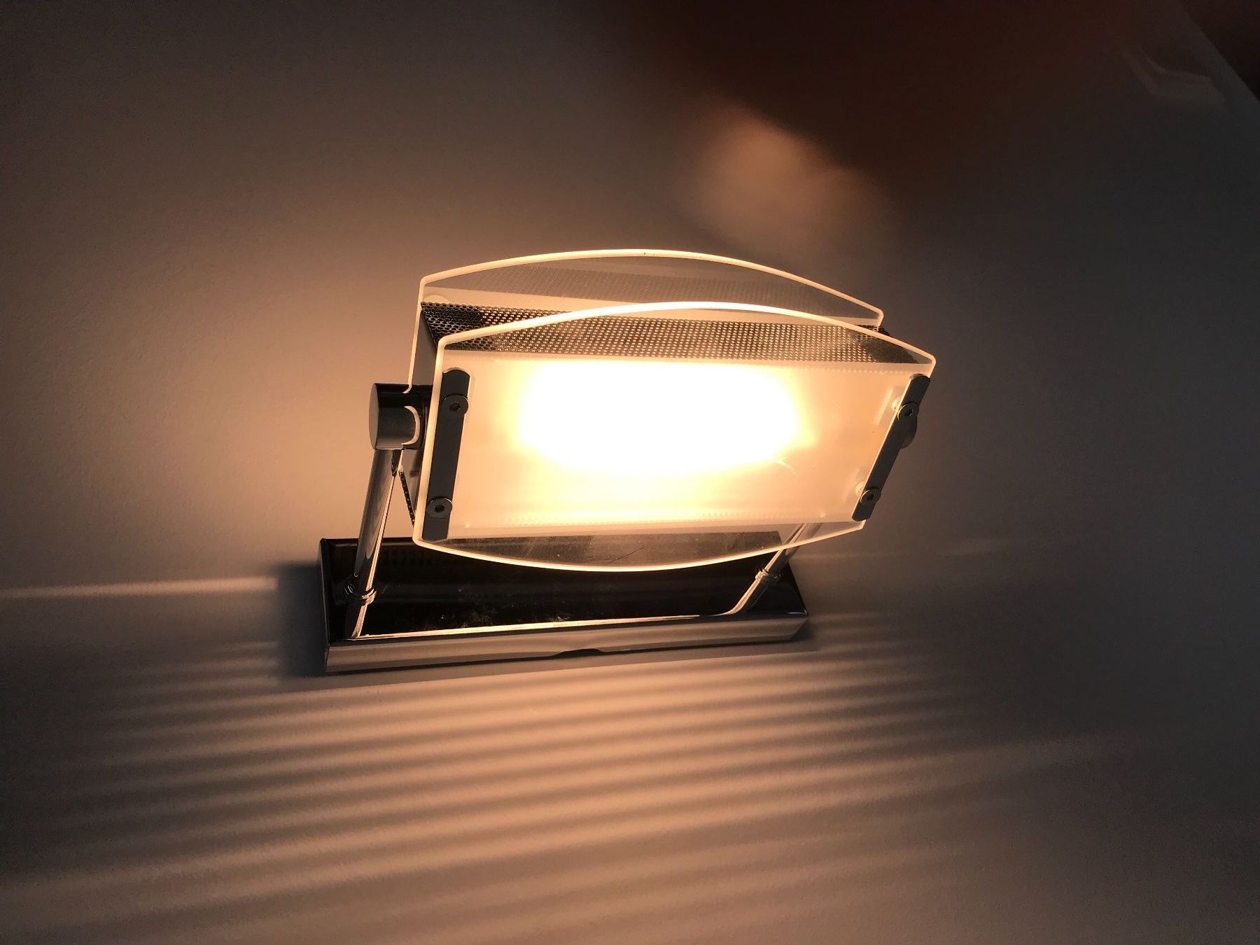 Lampade: APPLIQUE DIMENSIONS ENV. 20 X 5 CM. COULEUR CHROME – Usato da Sion venduto da riichounet 3