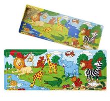 %%% SALE %%% NEU OVP Holzpuzzle ZOO SAFARI ab 24 M