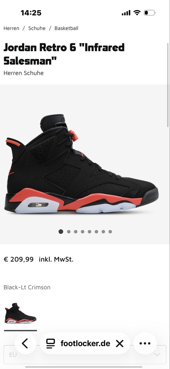 Jordan Scarpe da uomo: Jordan 6 Retro 45 – Nuovo (secondo la descrizione) da Bülach venduto da silk1881 1