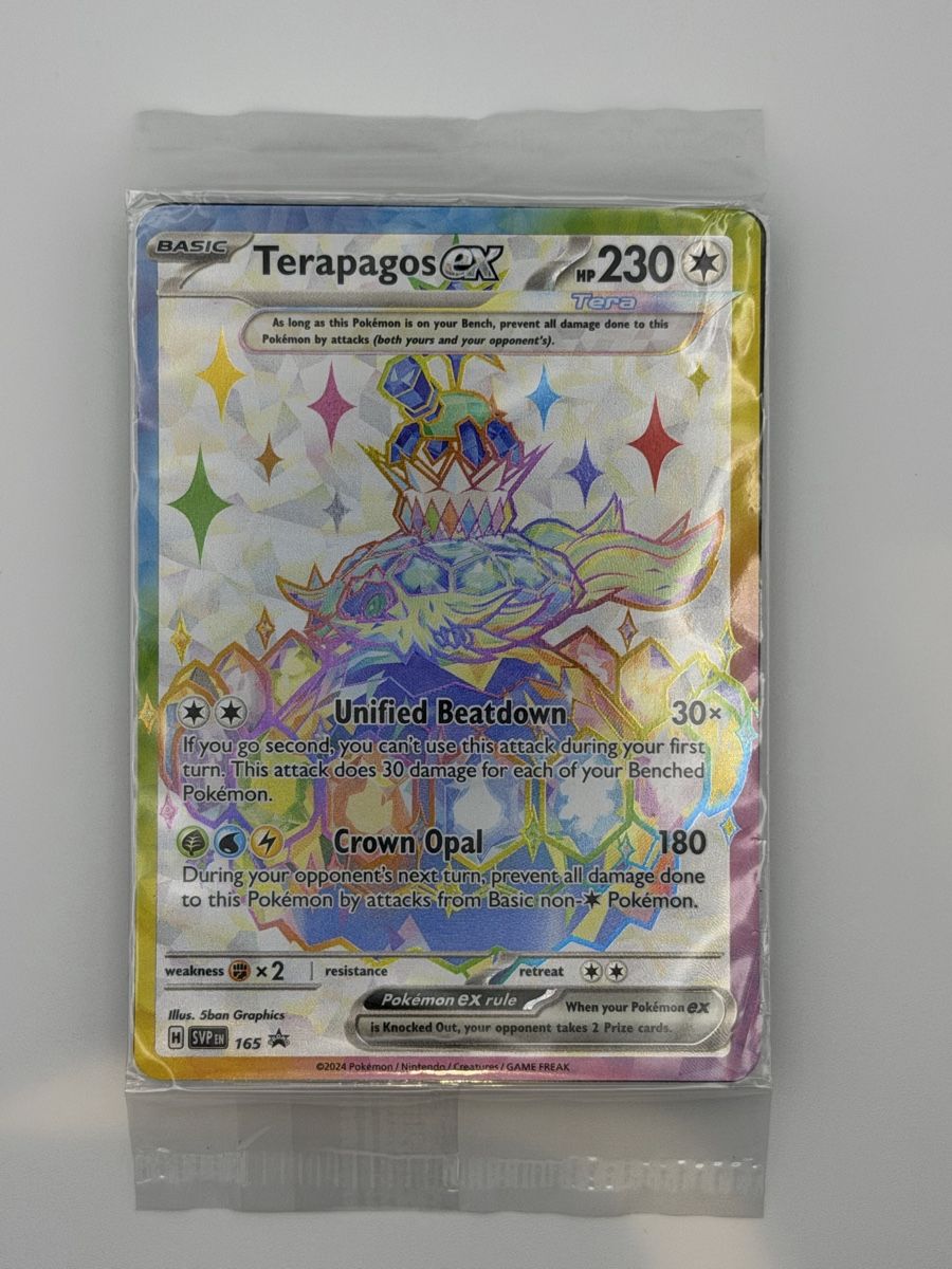 Pokémon Carte collezionabili: Pokémon Terapagos ex 165 Promo  – Nuovo (secondo la descrizione) da Uster venduto da CDM96