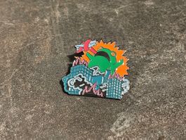 Frog destroying City meme Pin