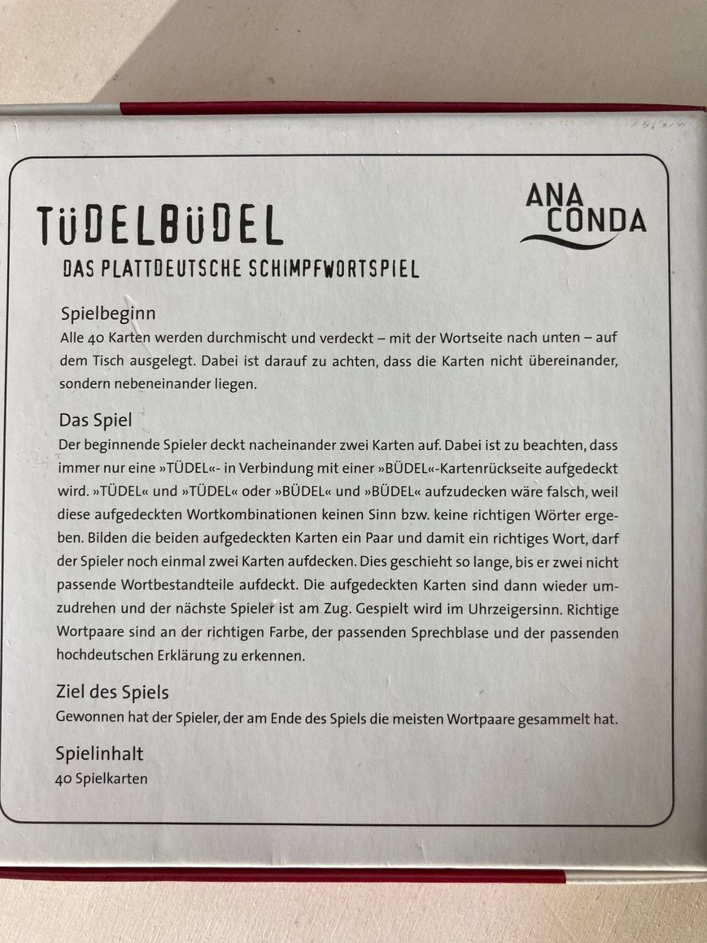 Spiele: Tüdelbüdel-Spiel – Neu (gemäss Beschreibung) aus Glattfelden von Flip4u 1