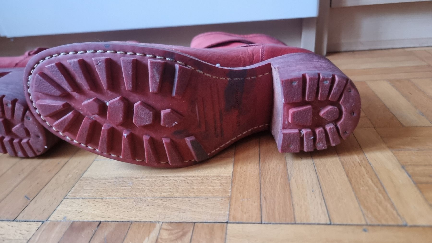 Scarpe da donna: Bottes en cuir rouge, taille 38 – Usato da Carouge GE venduto da mon_x9y7 4