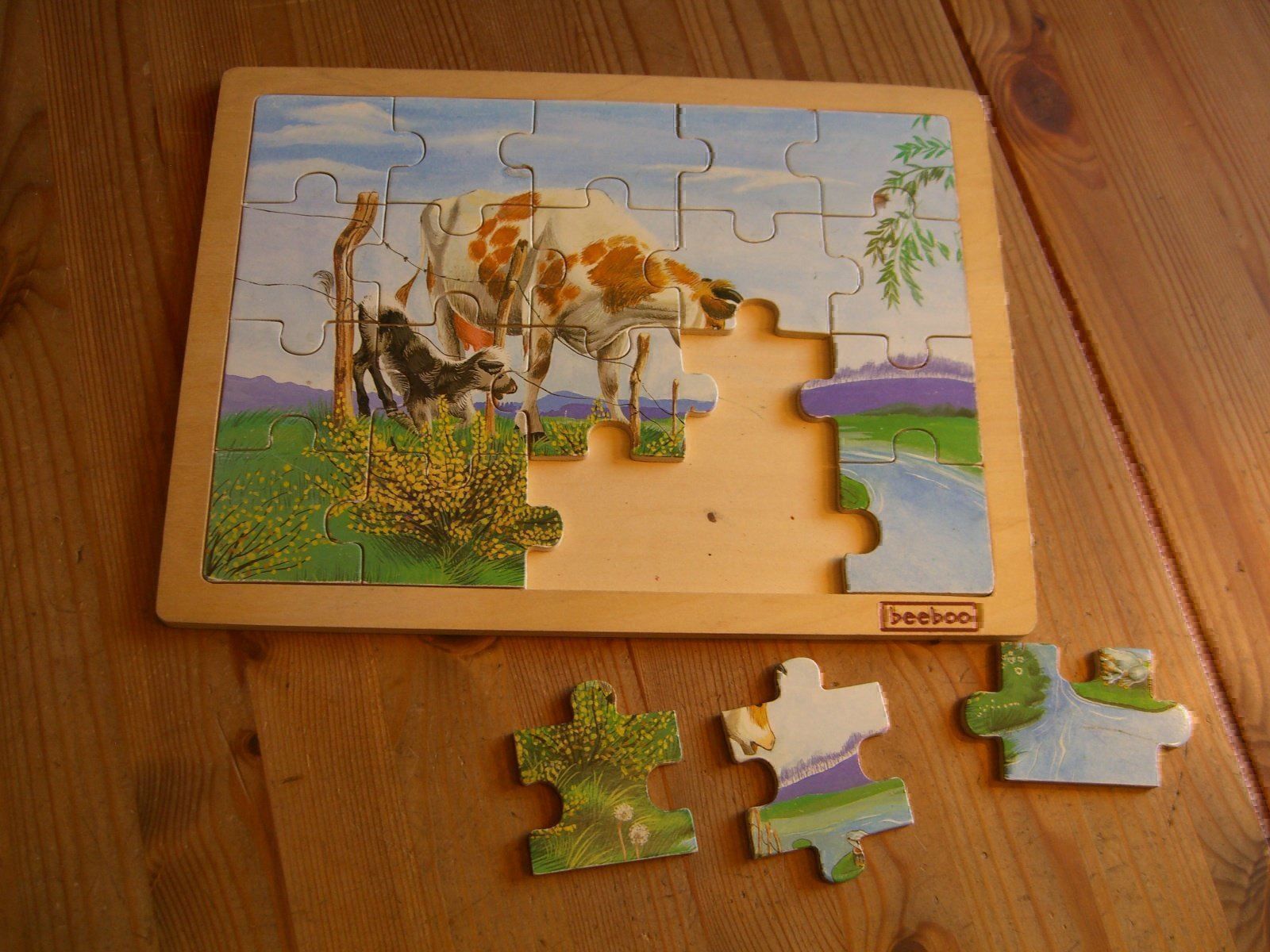 Puzzle: sehr schönes,Holz-Rahmen-Puzzle "beeboo" – Usato da Winterthur venduto da Gaia 2