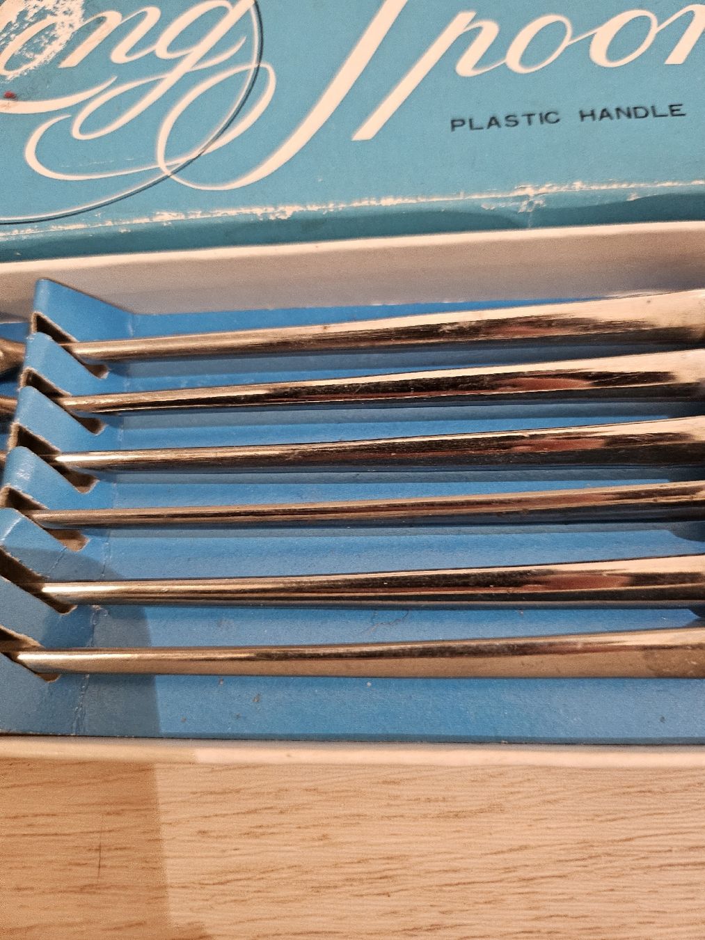 Löffel: 6 Cuillères Longues Vintage Anses Plastique Doré – Gebraucht aus La Joux FR von car_ck96 2