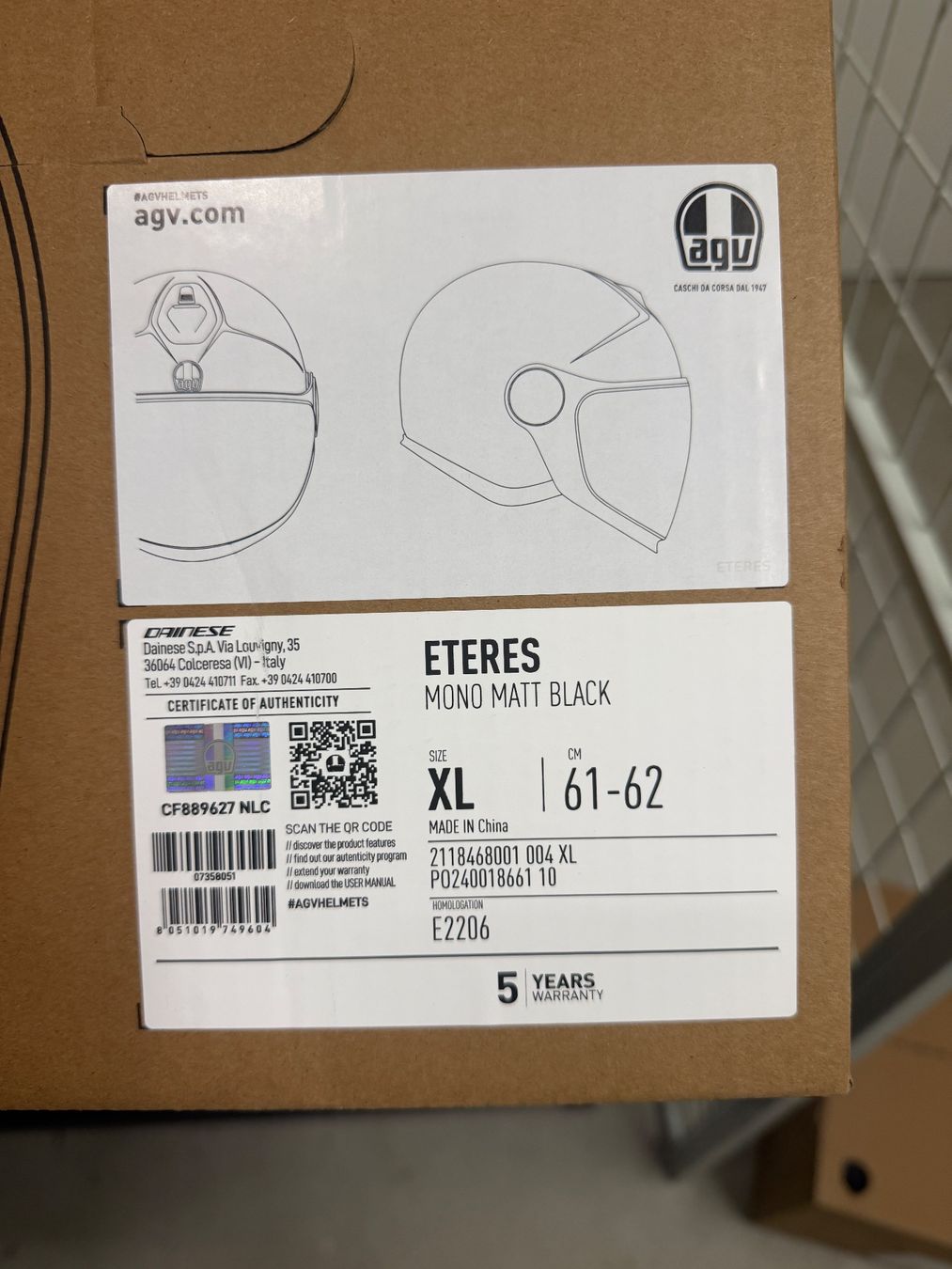 Caschi & visiere: AGV - Jethelm - Eteres XL – Nuovo e nell'imballaggio originale da Richterswil venduto da Botondsz 2