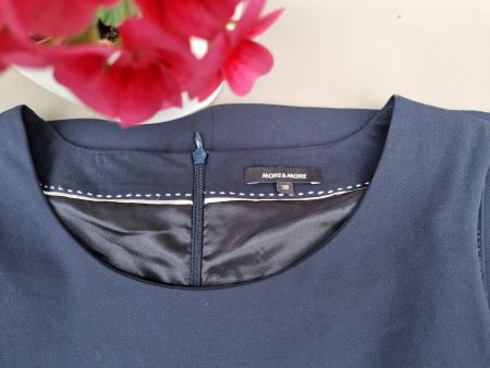 Kleid More & More dunkelblau Grösse 38 gebraucht