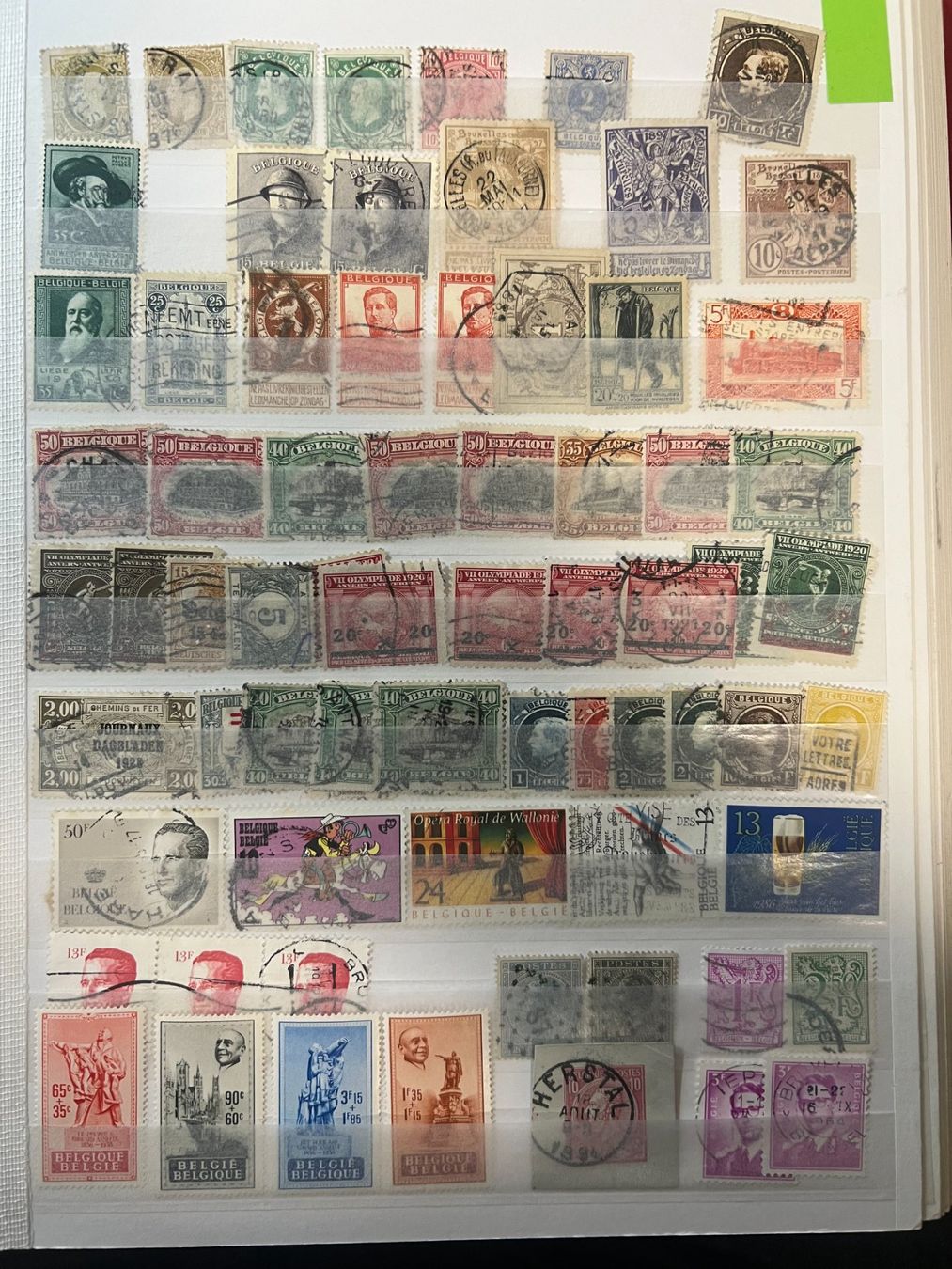 Tutti i francobolli: () 53 timbres Belgique anciens – Usato da Lausanne venduto da ffhoud 6