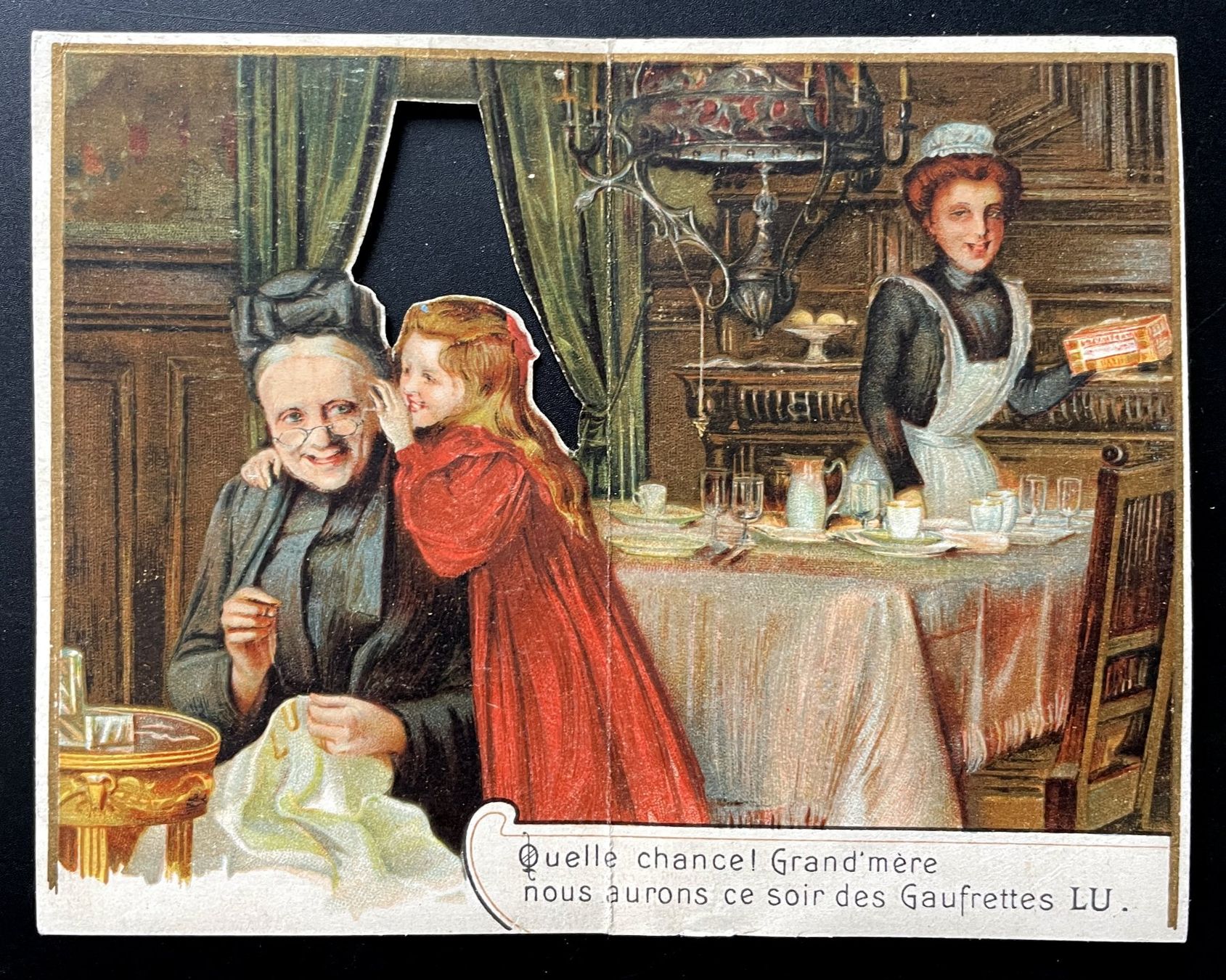 Grafiken & Lithographien: Biscuits Lefèvre-Utile LU - Altes Chromobild Paris 1900 – Gebraucht aus Savagnier von Ne2065 1