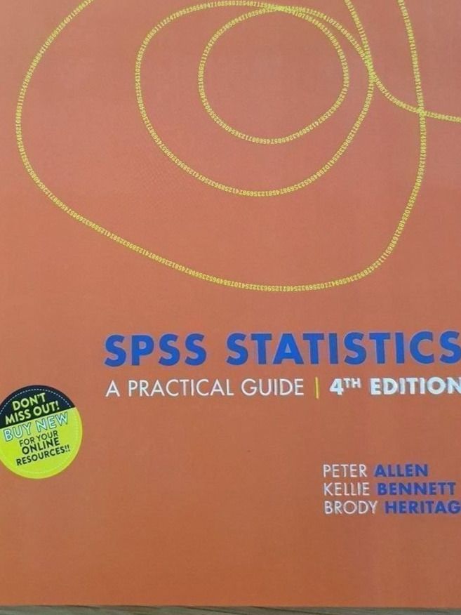 Bücher: SPSS Statistics a practical Guide 4 TH Edition – Neu (gemäss Beschreibung) aus Nidau von Cozybuying 1