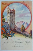 AK: Luzern / Luegislandturm der Museggmauer, 1901