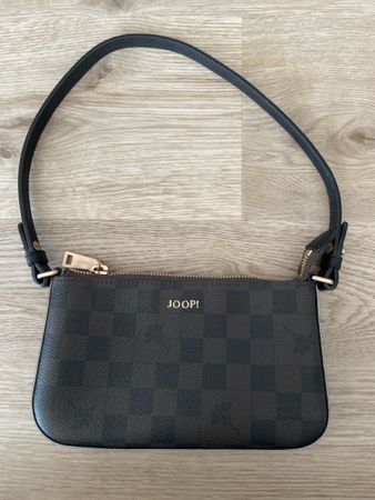 Handtasche JOOP kariert dunkelbraun