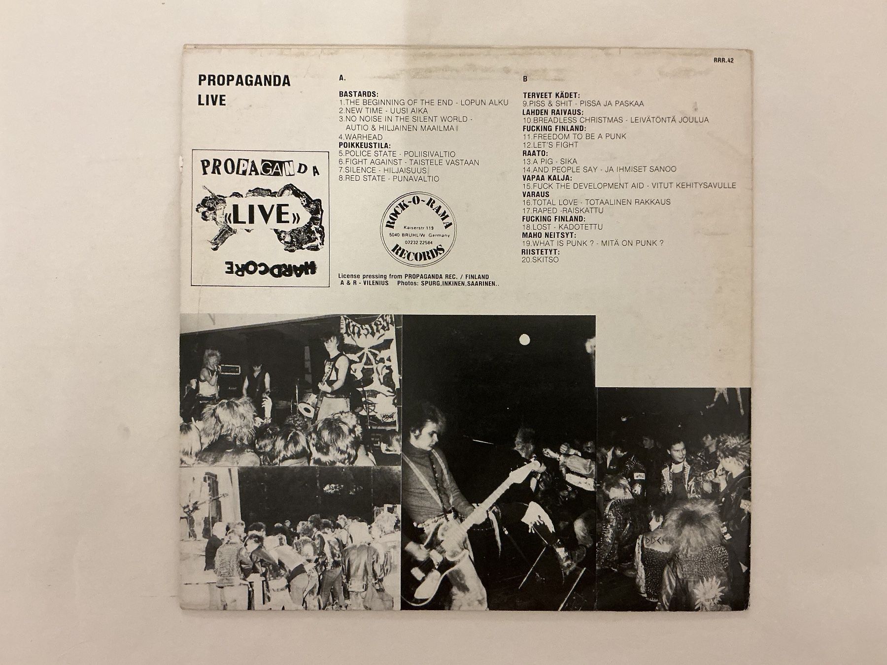 Schallplatten: Propaganda Live LP - Punk Rock – Gebraucht aus Winterthur von Tumko_7_Vinyl 1