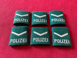 Schweizer Polizei Schulter Abzeichen - komplettes Set (6)