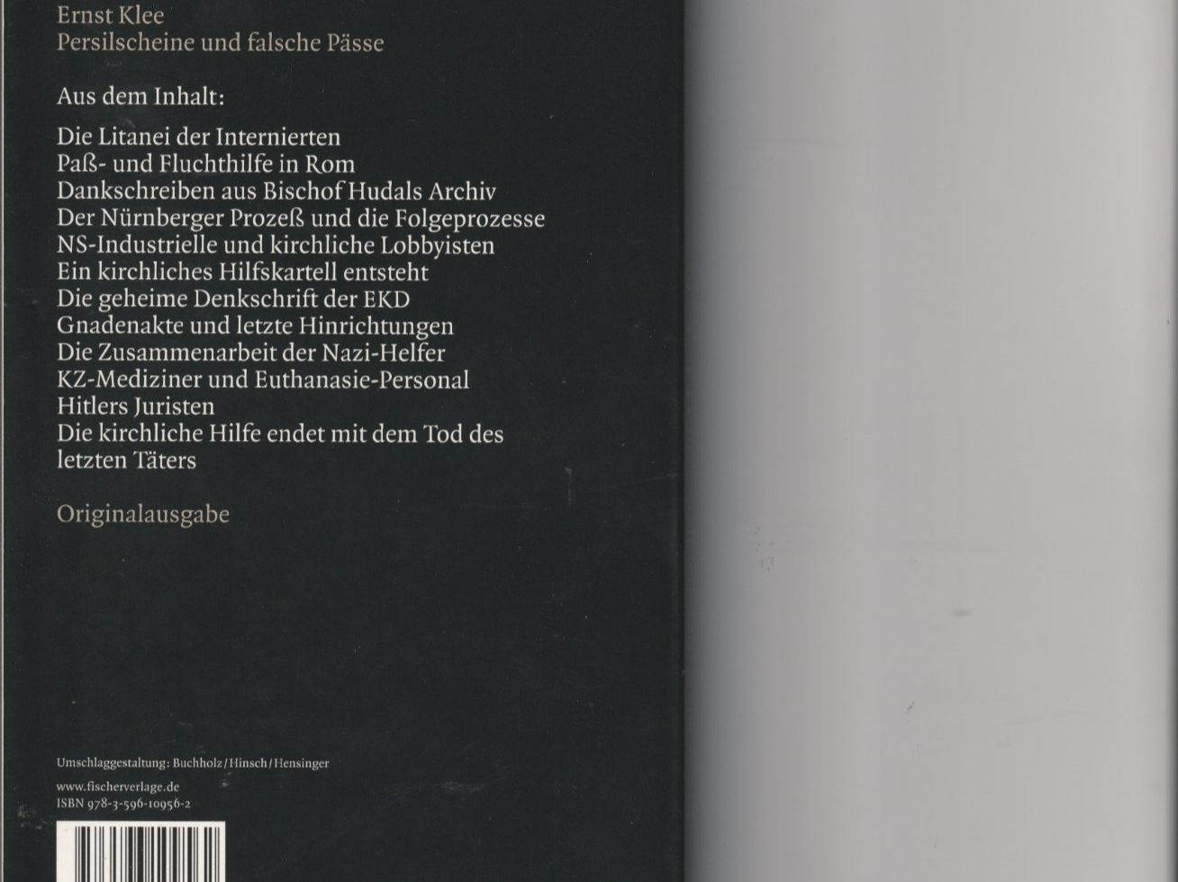 Libri: Ernst Klee - Persilscheine und falsche Pässe – Usato da Chur venduto da zowie72 1