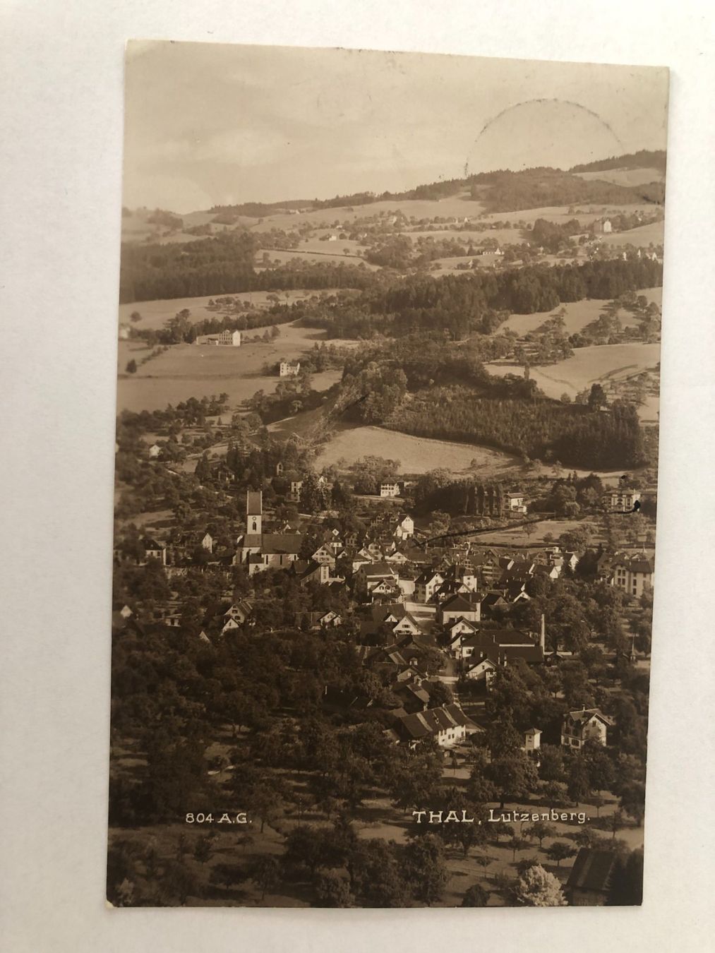 Ansichtskarten: Thal - Lutzenberg 1914 – Gebraucht aus Pfäffikon ZH von Waltoversand