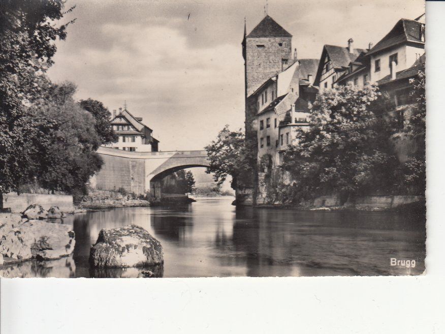 Ansichtskarten: Brugg ca. 1945 – Gebraucht aus Bürglen TG von StampGraf