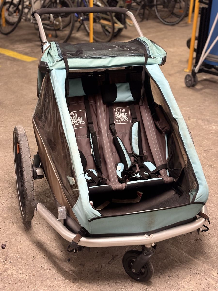 Croozer Veloanhnger fr 2 Kinder, inkl. Baby-Hngematte (Gebraucht) in  Zrich fr CHF 179  nur Abholung auf Ricardo kaufen