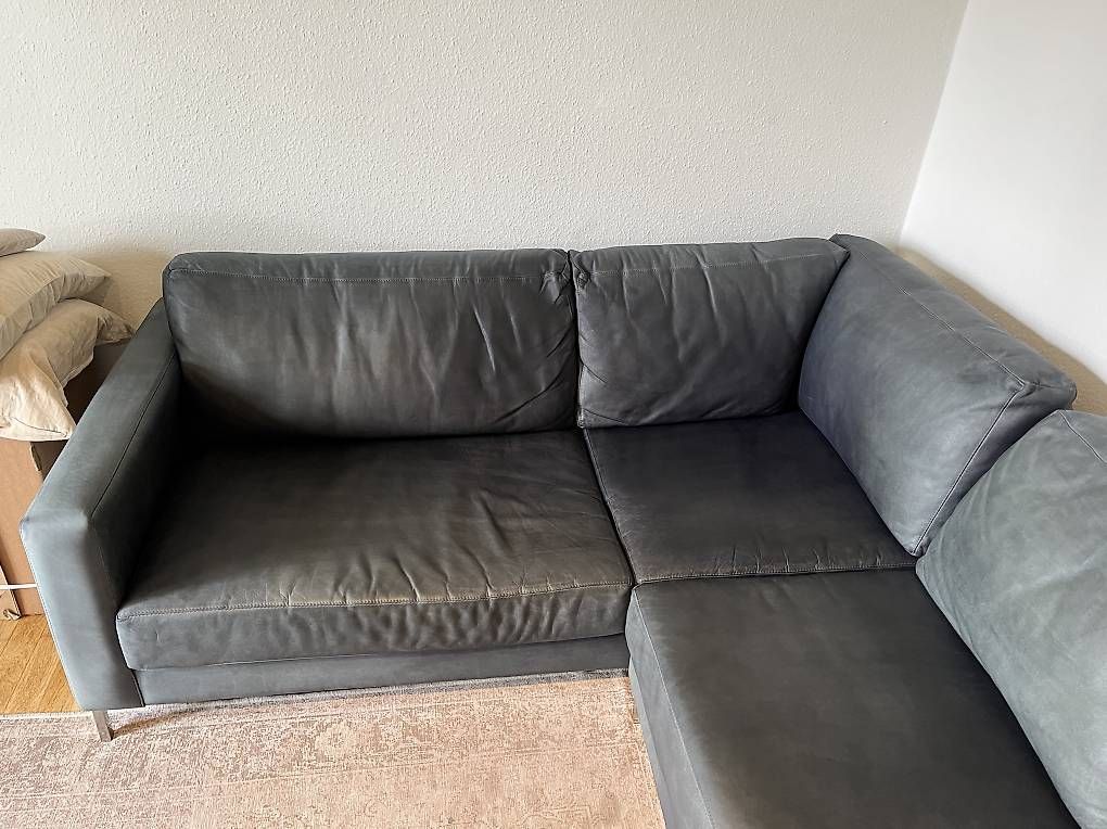 Sofas: Sofa aus Echtleder – D'occasion à Zürich par al4hed 1