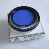 Minolta 46mm B12 Blue Cooling Filter / filtre. Japan. New.