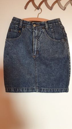 Jeansjupe Blau Lois 34, Katoen-Baumwolle