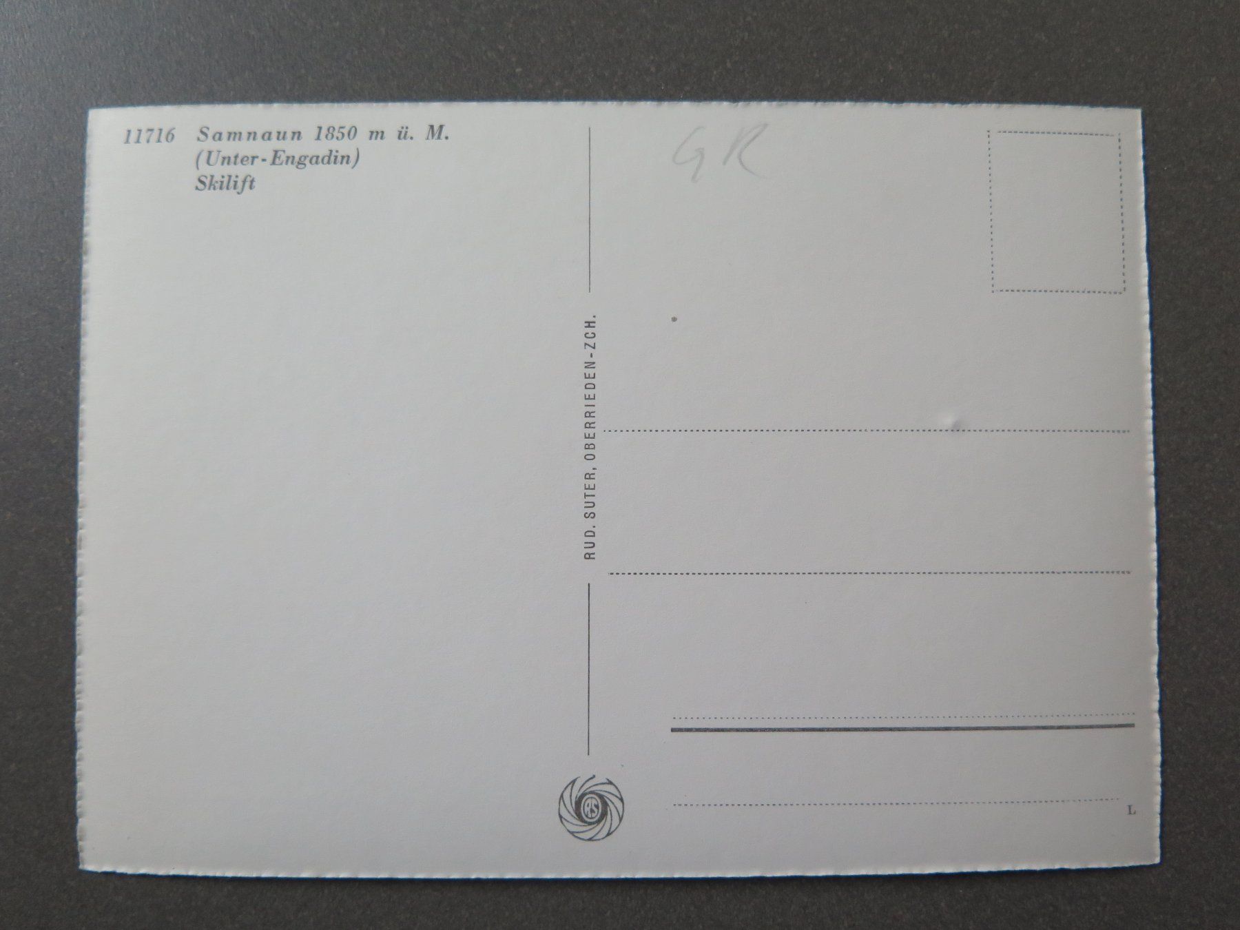 Cartoline postali: SAMNAUN - SKILIFT – Usato da Wittenbach venduto da lipasal 1