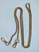 Gold Schulterriemen Kette 120 cm Schlangenkette für Tasche