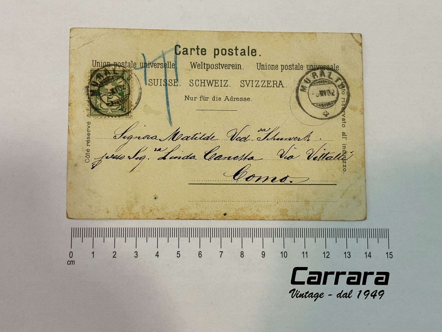 Cartoline postali: Postkarten Ticino Tessin Case vecchie Ticinesi Selten 1902 – Usato da Chiasso venduto da Carrara-Modellismo 1